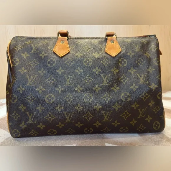 Louis Vuitton LV Monogram Speedy 35 AUTHENTIC Vintage CLEAN interior - Picture 4 of 13